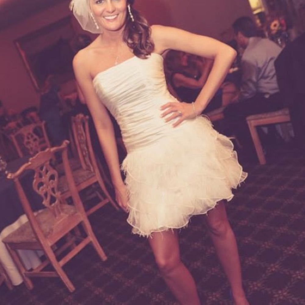 David’s Bridal reception dress
